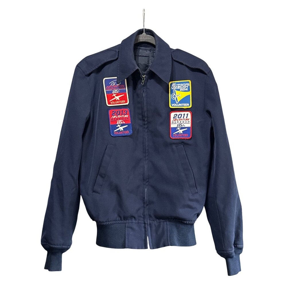 Vintage DSCP Mens Lightweight Volunteer Jacket 36R Navy With Removable Liner